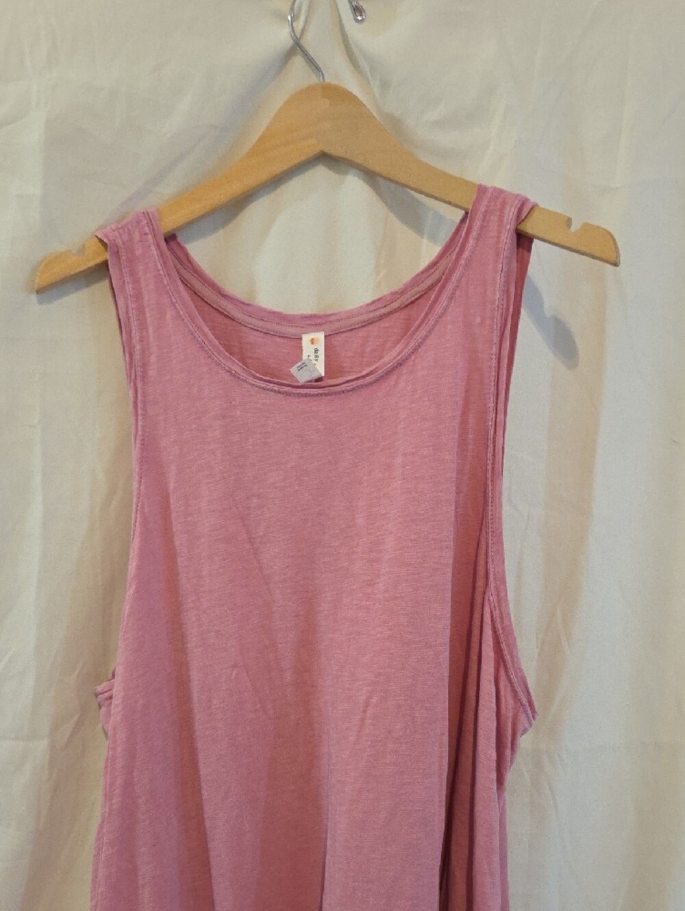 Daily Practice by Anthropologie | Asymmetrical Ruffle‑Hem Dress – Pink – Size 2X - Picture 4 of 8